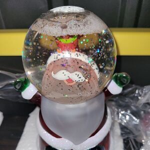 Santa claus snowball with light